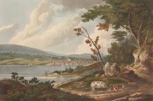 Newburg [Newburgh] (No. 14 of The Hudson River Portfolio), 1825. Creator: John Hill.