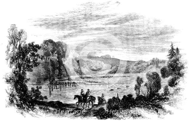 The Canadian Red River Exploring Expedition - Ford of the Roseau River, and Indian Fish Weir, 1858. Creator: Unknown.