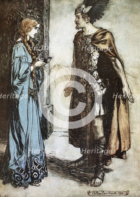 Illustration from Siegfried and the Twilight of the Gods, 1924.  Artist: Arthur Rackham