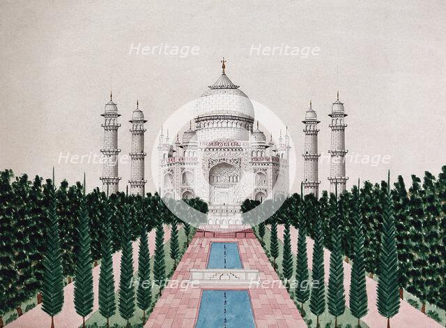 Agra: The Taj Mahal, (between 1800 and 1899?). Creator: Unknown.
