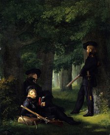 Outpost Duty (Theodor Körner, Karl Friedrich Friesen and Heinrich Hartmann), 1815. Artist: Kersting, Georg Friedrich (1785-1847)