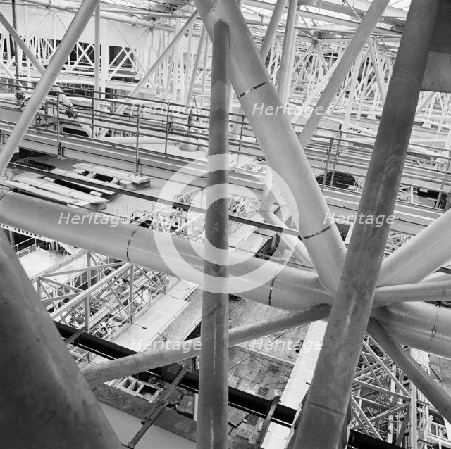 Hangar at Heathrow Airport, Greater London, 1970. Artist: John Gay