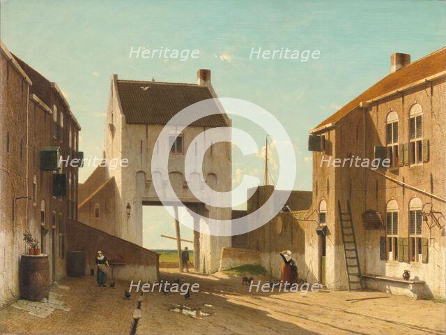 A Town Gate in Leerdam, c.1868-c.1870. Creator: Jan Weissenbruch.