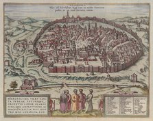 The Jerusalem Map (From: Jansson, Jan. Illustriorum Hispaniae urbium tabulae, Amsterdam, 1657), 1657. Artist: Hogenberg, Frans (1535-1590)