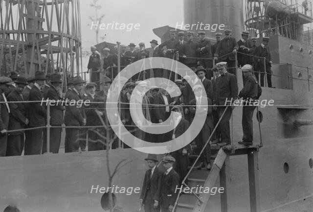 Rookies leave U.S.S. Recruit for Newport, 1917. Creator: Bain News Service.