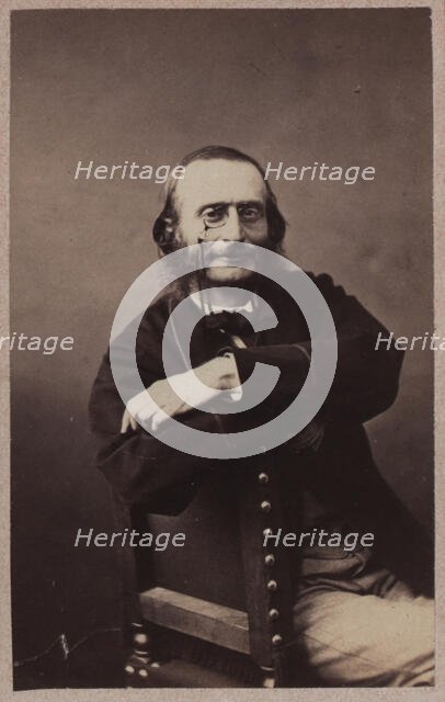 Portrait of Jacques Offenbach (1819-1880), ca 1860. Creator: Nadar, Gaspard-Félix (1820-1910).