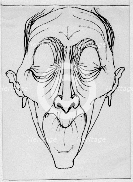 Grotesque face, 1952. Creator: Shirley Markham.