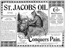 Advertisement St. Jacobs Oil, 1898. Creator: Unknown.