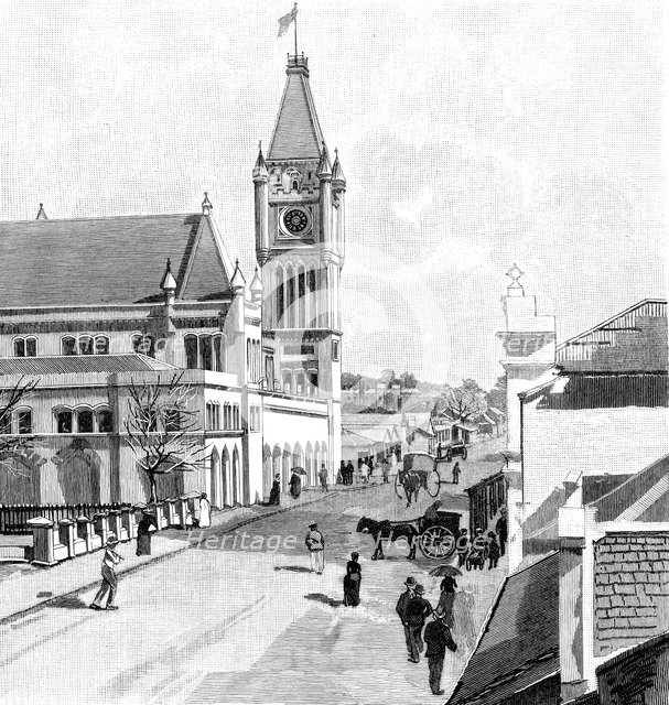 Howick Street, Perth, Australia, 1886. Artist: Unknown