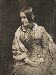 Lady in Flowered Dress (Wilhelmina Fillans), between 1843 and 1847; from Camera Work, January 1912. Creator: Unknown.