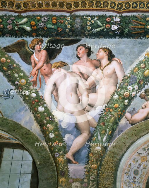 Cupid and the Three Graces , 1517-1518. Creator: Raphael (Raffaello Sanzio da Urbino) (1483-1520).