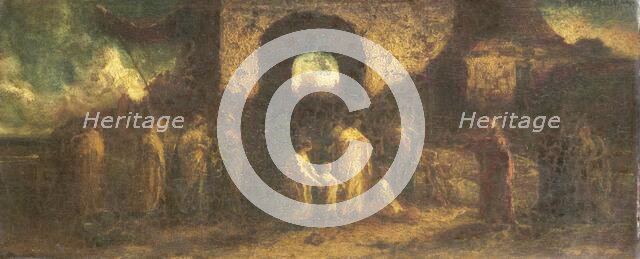 Christ blessing the children, 1870-1886.  Creator: Adolphe Monticelli.