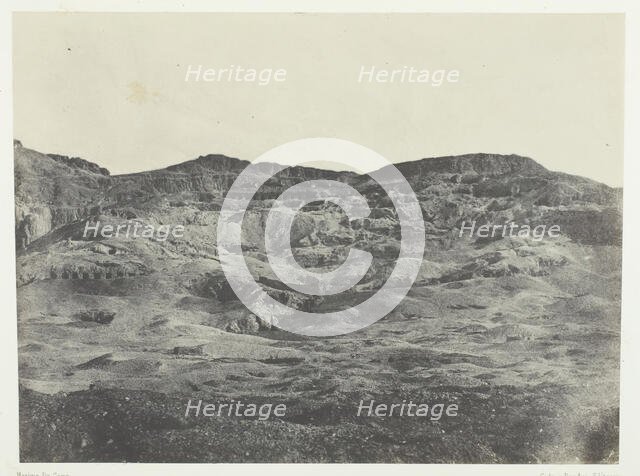 Gournah, Nécropole de Thèbes; Thèbes, 1849/51, printed 1852. Creator: Maxime du Camp.