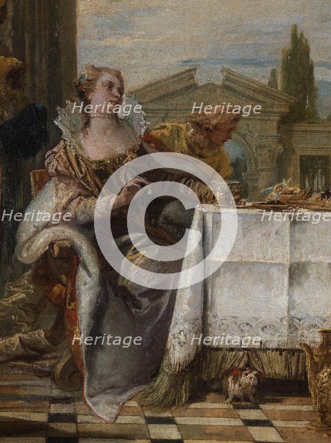Cleopatra's Banquet, between 1742 and 1743. Creator: Giovanni Battista Tiepolo.