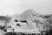 Lion of Babylon statue, Babylon, Babil, Mesopotamia, 1918. Artist: Unknown