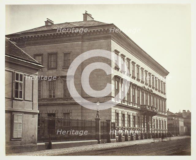 Rennweg No. 23, Palais Senior Durchlaucht des Fürsten Metternich, 1860s. Creator: Unknown.