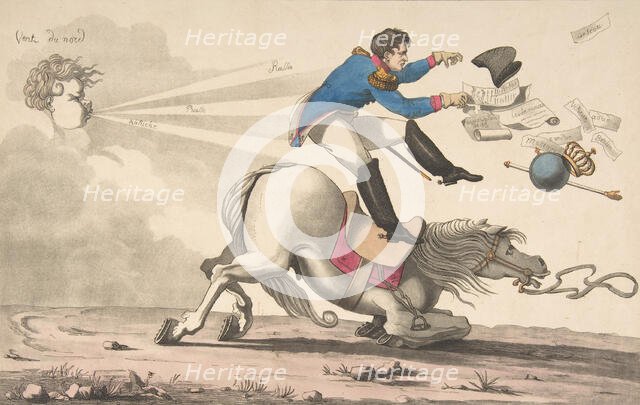 Gone with the Wind (Autant en emporte le vent ), 1815., 1815. Creator: Anon.