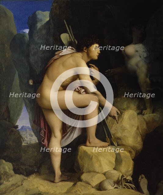 Oedipus and the Sphinx, 1864. Creator: Jean-Auguste-Dominique Ingres.