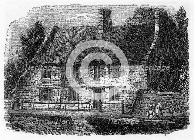 Birth place of Reverend James Hervey, Hardingston, near Northampton, 1840. Artist: Unknown