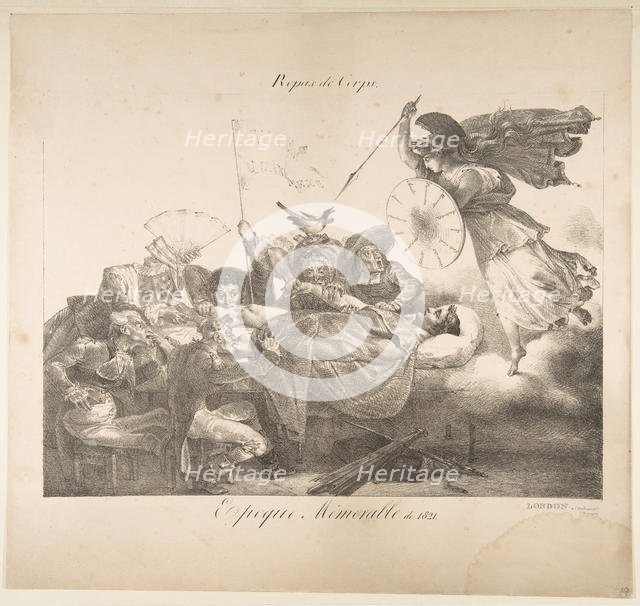 Repas de Corps. Epoque Mémorable de 1821, 1821. Creator: Charles Joseph Hullmandel.