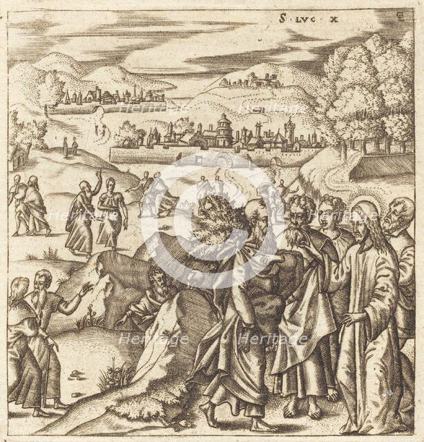 The Mission of the Seventy, probably c. 1576/1580. Creator: Leonard Gaultier.