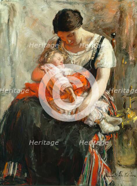 Asleep, 1875-1899. Creator: Robert Gemmell Hutchison.