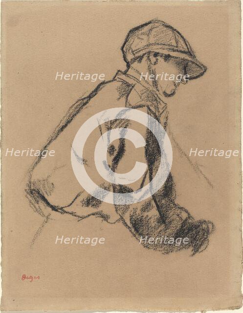 Study of a Jockey, c. 1884. Creator: Edgar Degas.
