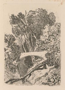 Liber Studiorum: Plate 11: Parson's Bridge, Cardingshire, 1838. Creator: John Sell Cotman (British, 1782-1842).