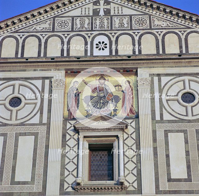 The west facade of San Miniato al Monte, 12th century. Artist: Unknown