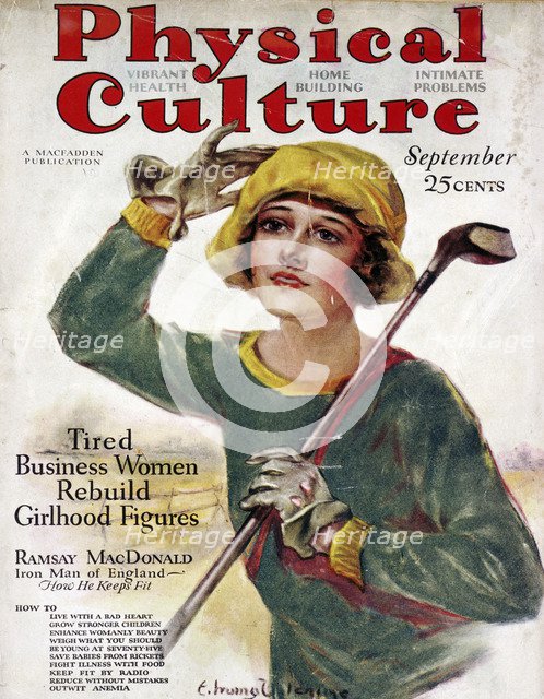 Cover of Physical Culture magazine, American, September c1930s. Artist: Unknown