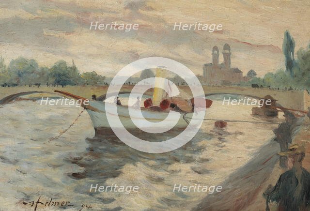 Motif from the Seine, 1894. Creator: Helmer Osslund.