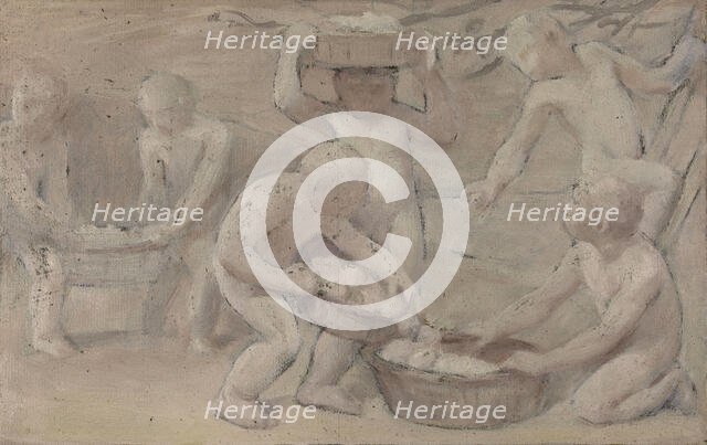 Esquisse pour la salle des fêtes de l'Hôtel de Ville : Fruits, between 1889 and 1895. Creator: Albert Aublet.