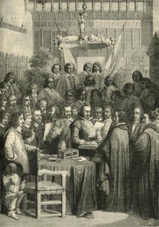 'Signing of the Treaty of Westphalia', 24 October 1648, (1890). Creator: Unknown.