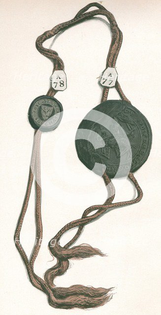 Cord III (Roger Bigod, Earl of Norfolk;& Guy de Beauchamp, Earl of Warwick, 1904. Artist: Unknown