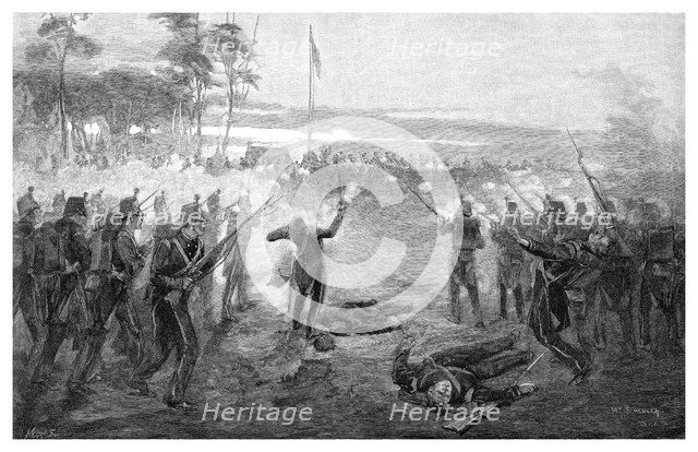 The Eureka Stockade, Ballarat, Victoria, Australia, 1854, (1886).Artist: WJ Smedley