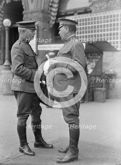 Brigadier General William Murray Black, U.S.A. Right, with Lt. Col. Pierce, 1917. Creator: Harris & Ewing.