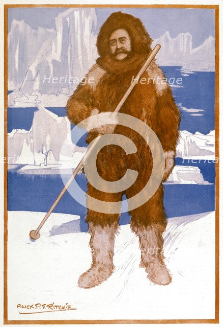 Robert Edwin Peary, American naval officer and explorer, 1909. Artist: Unknown