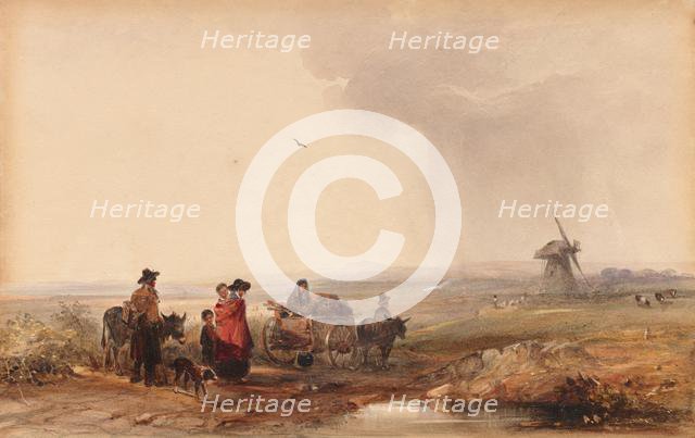 Gypsy Camp, Holland, 1800s. Creator: George Bryant Campion (British, 1795-1870).