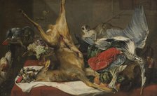 Still Life with Dead Game, a Monkey and a Dog. Creator: Frans Snyders.