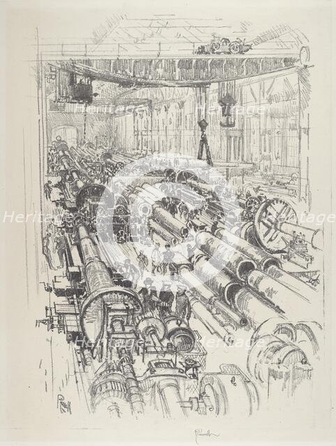 The Gun Shop, 1916. Creator: Joseph Pennell.