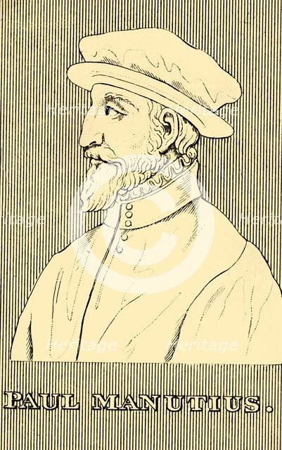 'Paul Manutius', (1512-1574), 1830. Creator: Unknown.