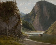 The Dunajec River in the Pieniny Mountains, 1868. Creator: Jozef Szermentowski.