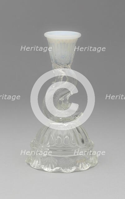 Candlestick, 1850/70. Creator: Boston and Sandwich Glass Company.