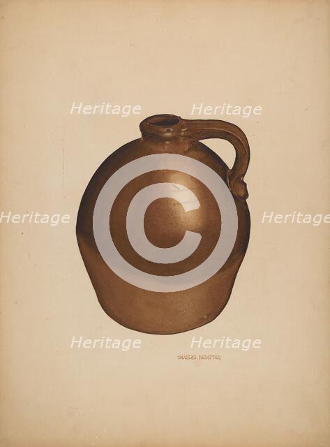 Vinegar Jug, c. 1940. Creator: Charles Kempter.