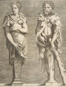 Terms of Hercules and Deianira, ca. 1531-76., ca. 1531-76. Creator: Giulio Bonasone.
