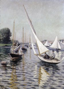 Régates a Argenteuil , 1893. Creator: Caillebotte, Gustave (1848-1894).