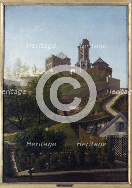 Solferino tower, in Montmartre, c1860. Creator: Leon Rolla.