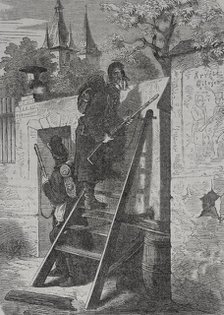 Franco-Prussian War (1870-1871): German scout patrol in French territory, 1871.  Creator: Unknown.