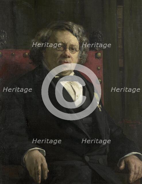 Pieter Harme Witkamp (1816-92), historian and geographer, 1883.  Creator: Hendrik Valkenburg.