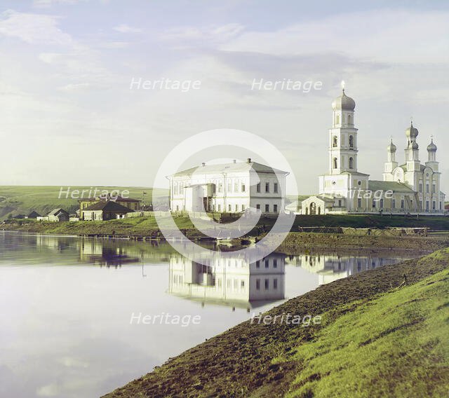 Church of the Nativity of Christ, in the village of Verkhnie Gorodki, 1912. Creator: Sergey Mikhaylovich Prokudin-Gorsky.